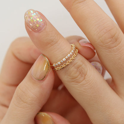 Double chain ring
